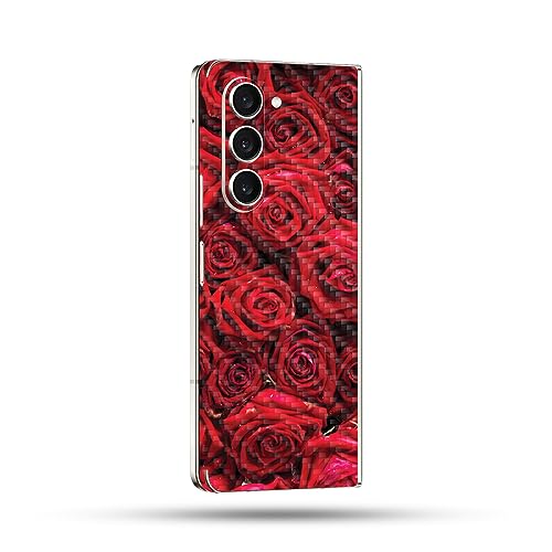 MightySkins Carbon Fiber Skin Compatible with Samsung Galaxy Z Fold 5 Full Wrap…