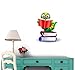 Wallmonkeys with Book-Worm Worm Cartoon Wall Decal Peel and Stick Graphic (12 in H x 12 in W) WM3809