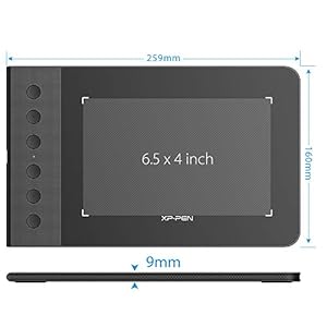 XP-PEN Star G640S V2 Tavoletta Grafica, 6 Tasti Rotondi Personalizzabili per Tasti di Scelta Rapida per Disegnare con Il… - immagine 3