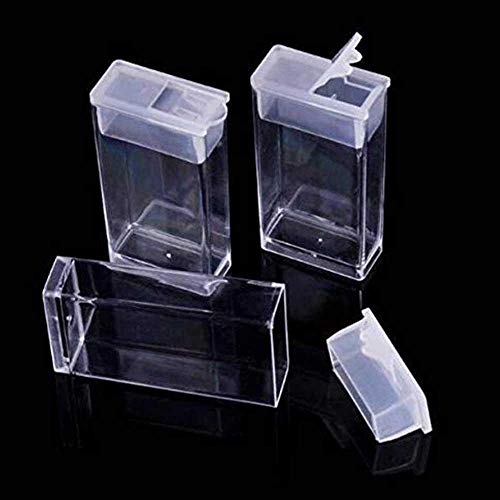 Pawaca 64 Slots Diamond Embroidery Box, Jewelry Drill Storage Boxes, Clear Plastic Diamond Painting Accessories Boxes for DIY Craft