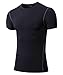 Men's Dry Fit Athletic Compression Short Sleeve T Shirt#1003