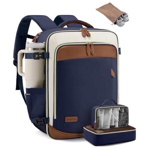 LOVEVOOK 50L Travel Backpack Carry On Airline Approved