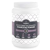 Coconut Activated Charcoal Powder, Huge Jar In Bulk, 12 oz by weight. Food Grade, Natural and Organic, For detoxification, teeth whitening, beauty mask and helping with digestive issues.