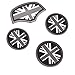 Soft Silicone Black & Gray Union Jack UK Flag Style Front Cup Holders 4PCS Coasters and Storage Box Mat for Mini Cooper F55 F56