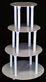 4 TIER CAKE SEPARATOR PLATE AND PILLAR SET (STYLE 1101)