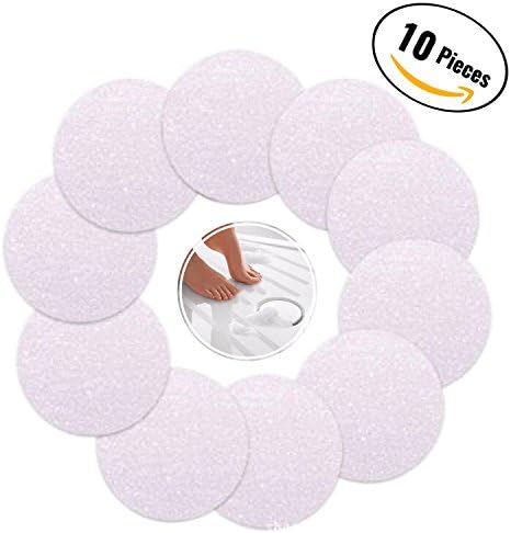 10 Piece Pack Anti-Slip Safety Shower Treads (Clear)
