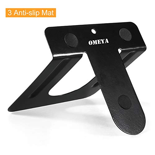 Metal Bookend, Nonskid Heavy Duty Book Ends for Shelves Office, Book Stopper for Books, DVD, Video Games, Magazine,Black 4.72 x 4.72 x 4.72inch, 5Pair/10Piece - Thumbnail 2
