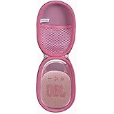 Anleo Hard Travel Case for JBL Clip 5 / Clip 4 - Portable Mini Bluetooth Speaker (Pink)