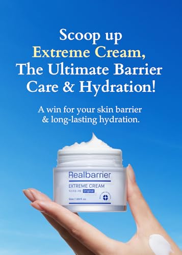 Real Barrier | Extreme Cream | Korean Moisturizer Face Cream, Korean Skin Care | Rich Face Lotion for Sensitive Skin | Hydrating Face Moisturizer with Hyaluronic Acid and Ceramides | 1.69 fl oz (50ml)