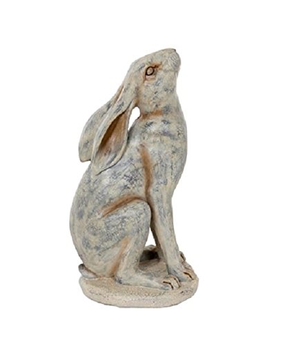 Moongazing Hare Garden Ornament. 37cm tall