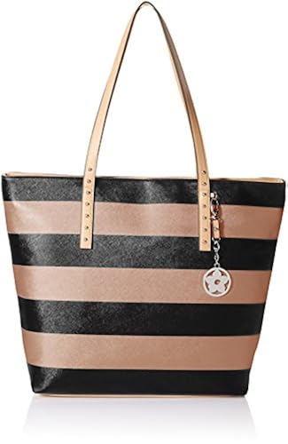 Bueno of California Bueno Metallic Stripe Tote in Bahrain Whizz