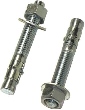 Amazon Com Nef Concrete Wedge Anchor 1 2 Inch X 4 1 4 Inch Zinc Qty 25 Home Improvement