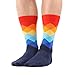 WeciBor Men's Dress Cool Colorful Fancy Novelty Funny Casual Combed Cotton Crew Socks Pack