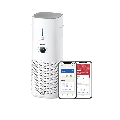 Purificateur d'air & Humidificateur 2-en-1 3000, HEPA, Blanc
