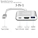 USB-C-to-HDMI, LoHi 3-in-1 Digital Multiport Adapter, USB-C Quick Charging + HDMI Supports 4K 30HZ + USB 3.1 Port, for HDMI Converter and MacBook/ChromeBook Pixel/USB-C Devices