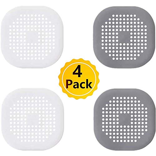 Budding Joy Drain Hair Catcher Shower Drain Hair Traps Cover Hair Stopper Tub Drain Filter Silicone Sink Strainer for Bathroom Bathtub and Kitchen 4 Pack - Thumbnail 7