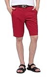 Pau1Hami1ton PH-01 Casual Slim Cotton Classic Fit Flat Front Twill Mens Shorts Pant