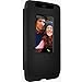 Motorola Flip Case for Motorola DROID Turbo XT1254 - Black Leather and Ballistic Nylon
