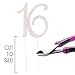 Ella Celebration 16 Cake Topper Rose Gold Sweet 16 16th Birthday Party Supplies Metal Decoration (Rose Gold)
