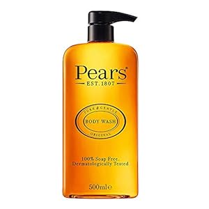 Pears Body Wash (500ml) Pure and Gentle Original | Made With Natural Oils and Soap Free | Nourishing Moisturisation and…