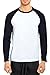 Knocker Men's Cotton Full Raglan Sleeve Baseball Tee Shirt (M, Navy/White)