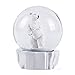 WOBAOS Snow Globe crafts- Sculptured Resin Water Ball - Christmas Valentine's day birthday holiday new year's gift (Diameter 80mm, White)