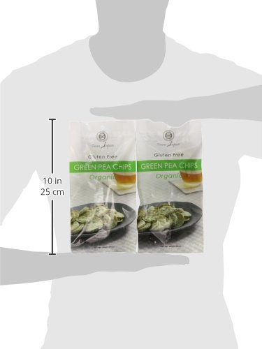 Muso From Japan Organic Chips, Gluten Free, Green Pea, 1.59 Ounce (Pack of 20)