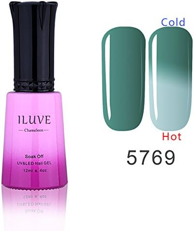 iLuve Long Lasting Soak Off Chameleon Temperature Colour Change Nail Polish with 72 Colors Choices | 1 bottle with 12ml UV Gel Polish of Color #5769