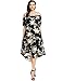 Beyove Women's Floral V-neck High Low Hem Casual Swing Tunic T-shirt Dress