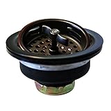 Westbrass Wing Nut Style Large Kitchen Sink Basket Strainer, Oil Rubbed Bronze, D213-12