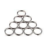 TI-EDC Split Rings Titanium Small Key Rings Pack of 10 (12mm)