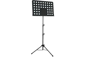 Mosico Music Stand Folding Sheet Music Stand with Carrying Bag Professional Music Book Holder Music Sheet Clip Holder for Guitar, Ukulele, Violin Players (1 pack)