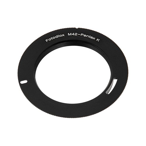 Fotodiox Lens Mount Adapter (Blk), M42 Lens (42mm thread Mount) Lens to Pentax (PK) Camera, fits Pentax K-5, K-r, K-x, K-7, K-m, x70, X90, K200d, K20d, K100D Super, K10D, K110D,K100D, *ist DL2, *ist DS2, *ist DL, *ist DS, K1000, K2000, K-M, K-1000, ME, ME Super
