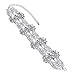 Holylove 4 Color Chunky Choker Shiny Bling Crystal Necklace for Women Jewelry Wedding Party Daily Accessories 1 Piece with Gift Box (N15-Silver)