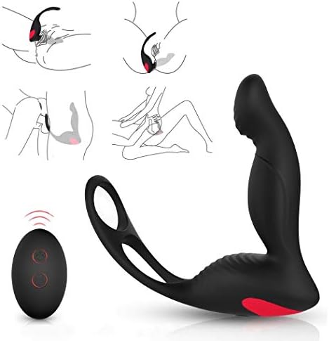 lanla Six Dolls for Men Lifelike Vibrating Male Massaging Toy - Flexible Silicone Mulit Vibration Modes Design Toy Male Couples Waterproof Bullet Víbrátór Tshirt