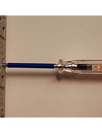 uxcell   Destornillador para probador de voltaje, pantalla de tubo neón, lápiz de prueba de circuito ranurado, para electricistas, prueba de cables eléctricos, enchufe, interruptor, 3 unidades