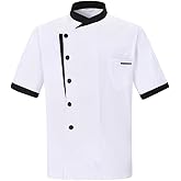 Nanxson Unisex Chef Jacket Men's Chef Coat Restaurant Kitchen Chef Uniform CFM0016