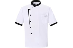 Nanxson Unisex Chef Jacket Men's Chef Coat Restaurant Kitchen Chef Uniform CFM0016