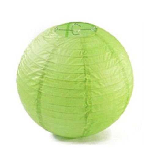 10x12(Lime) Round Paper Lanterns Lamp Wedding Birthday Party Decorations (A Liittle Tree)