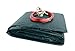 Buffalo Blizzard 28 ft Round Pool Cover | Deluxe Above Ground Pool Cover | Blue/Black Reversible Heavy Duty Winter Pool Cover | Cold and UV Resistant | Shields Pools from Seasonal Debris