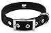 Downtown Pet Supply Deluxe Dog Collar - Padded Adjustable Dog Collar with Metal Buckle & D-Ring - Machine Washable & Water Resistant Thick Dog Collar - Black - L - Large Dog Collar