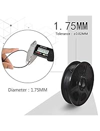 Tpu 3d filamento impresora filamento, Negro, 1