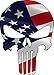 Police Military and Fire Thin Line USA Flag Decal American Flag Sticker Blue Green and Red stripe for cars trucks for honor and support our officers and troops Window Bumper 5 x 3 inch( 3 PACK)