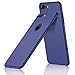 CASEKOO iPhone 8 Plus Case Slim Fit Ultra Thin Case Hard Sleek Protective [Scratch Resistant] Matte Finish Great Grip Cover Compatible with iPhone 8 Plus [Shell Series]-Navy Blue