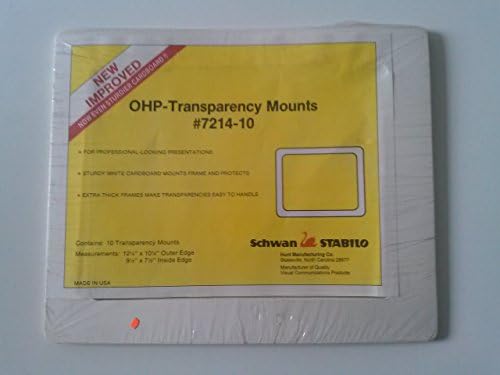 Schwan Stabillo 7214-10 OHP-Transparency Mounts 10 Mounts