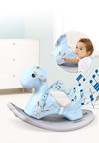 Clamaro 'Tiny' Kinder Schaukelpferd ab 1 Jahr (rosa) für Jungen und Mädchen aus wetterfestem und UV-bestädigem… – Bild 6