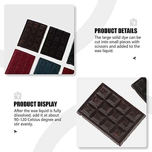 EXCEART 1 Set 24 Kleuren Diy Soja Kaars Dye Cube Kleuring Voor Unieke Soja Kaarsen Geurkaars Maken Kleur Chip - Image 6