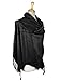 PASKMLNA Paisley Jacquard Pashmina Shawl Wrap Scarf Stole (Black01813)