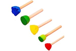 Round Brush 5 Pcs Painting Graffiti Tool Multi-Purpose for DIY Rubbing Professional Creation Children s Games Suitable Sculpt