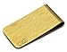 DEEZOMO Premium Polished Brass & Stainless Steel Steel Money Clip & Credit Card Holder - Brass